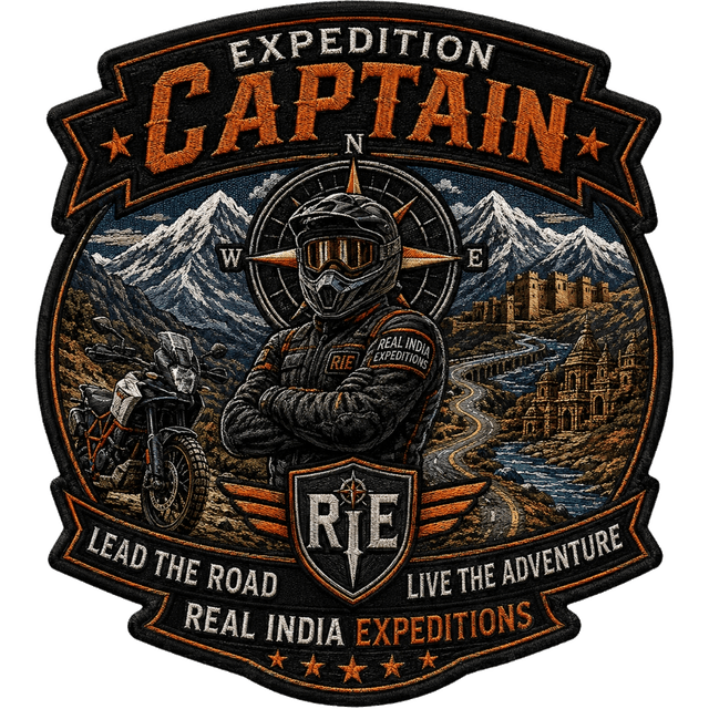 Real India Expeditions Captain Patch - Lead the Road Live the Adventure